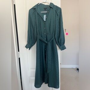 Ann Taylor Green Dress. Size 0P. New with Tag.